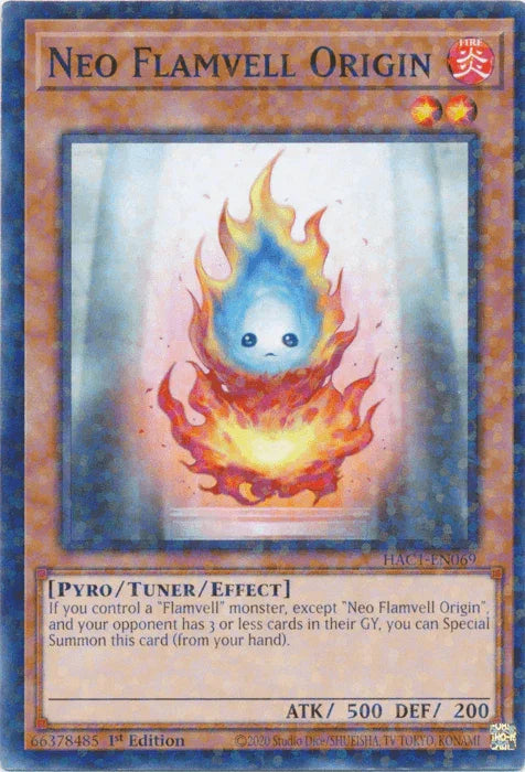 Neo Flamvell Origin (Duel Terminal) [HAC1-EN069] Common