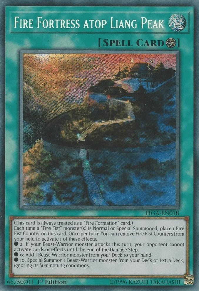 Fire Fortress atop Liang Peak [FIGA-EN018] Secret Rare