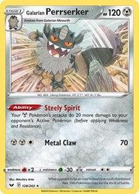 Galarian Perrserker (128/202) (Theme Deck Exclusive) [Sword & Shield: Base Set]