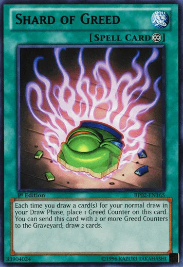 Shard of Greed [BP02-EN165] Mosaic Rare