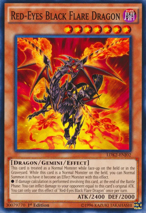 Red-Eyes Black Flare Dragon [LDK2-ENJ02] Common