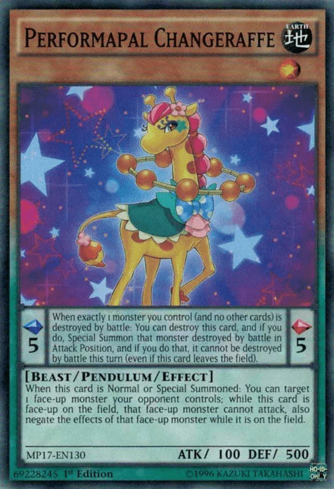 Performapal Changeraffe [MP17-EN130] Common