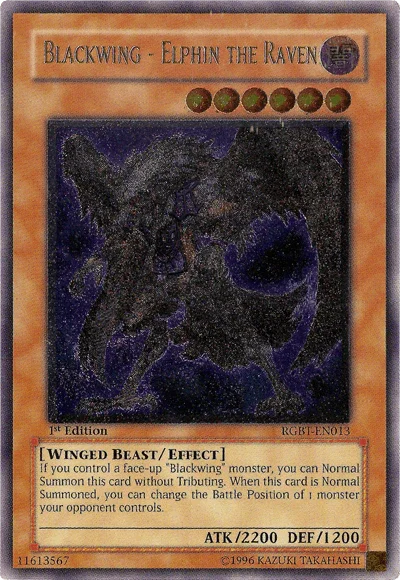 Blackwing - Elphin the Raven [RGBT-EN013] Ultimate Rare