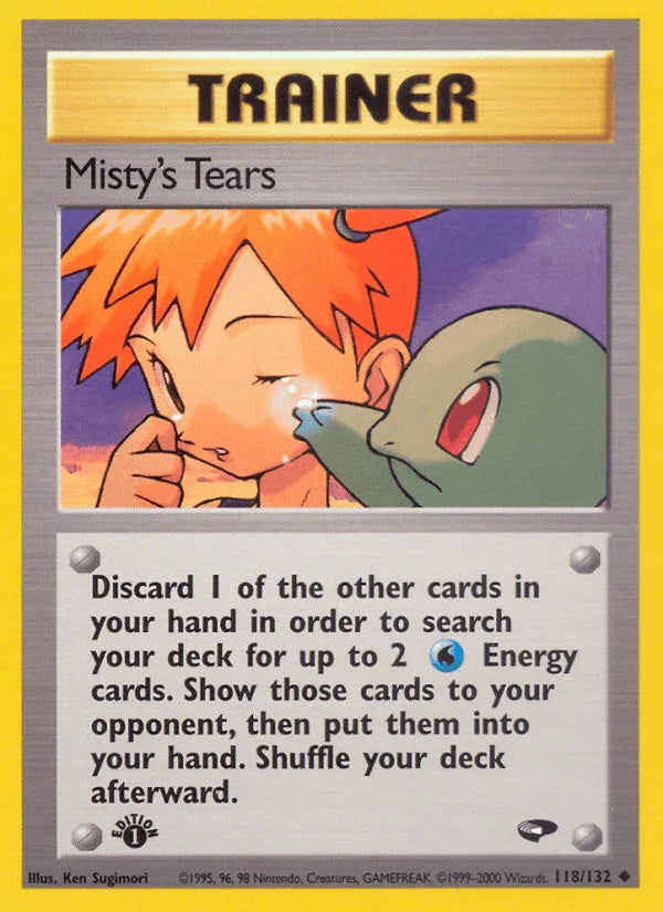 Misty's Tears (118/132) [Gym Challenge 1st Edition]