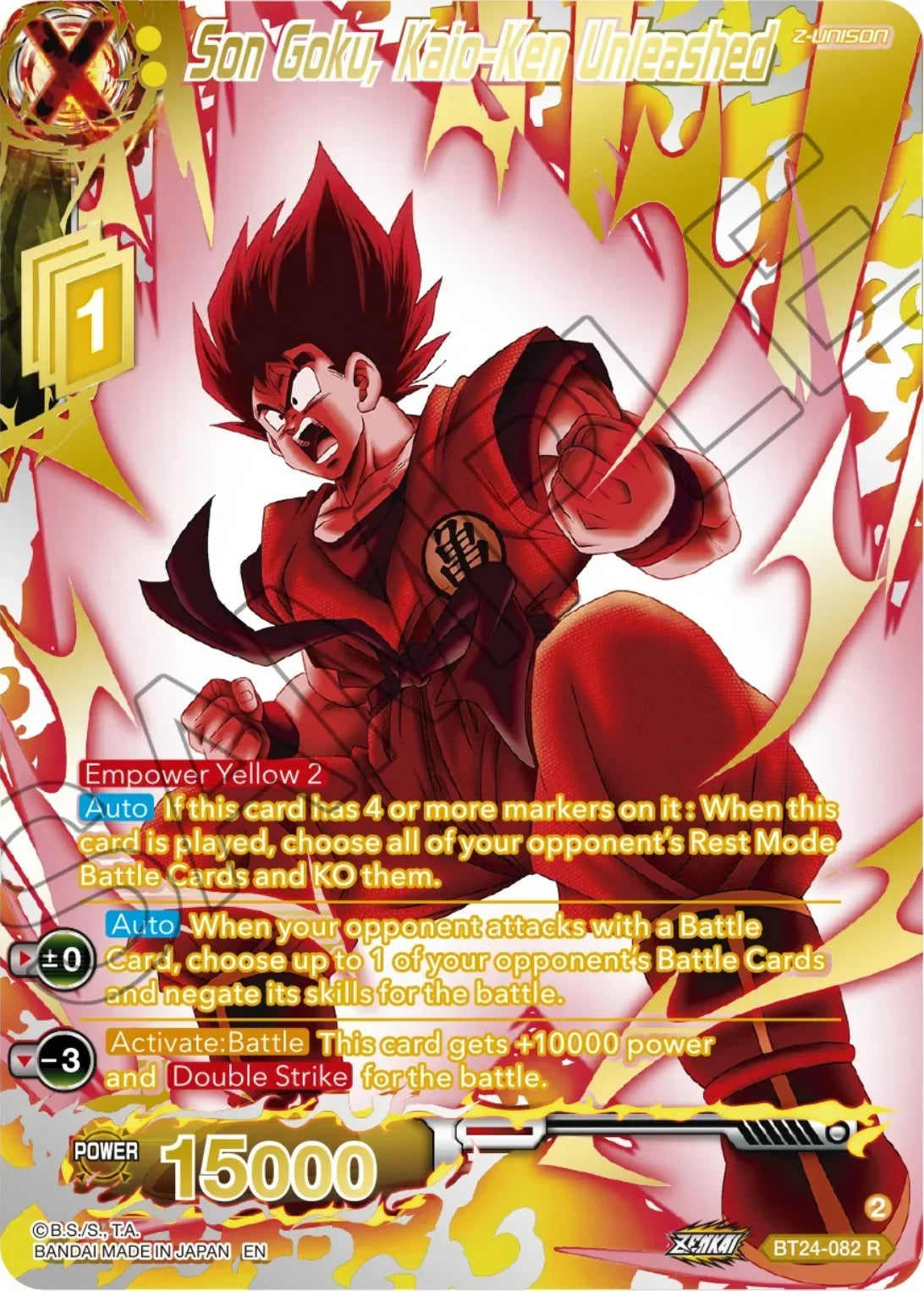 Son Goku, Kaio-Ken Unleashed (Collector Booster) (BT24-082) [Beyond Generations]