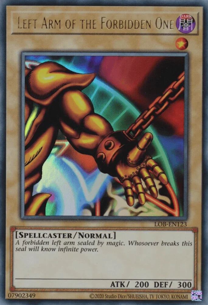 Left Arm of the Forbidden One (25th Anniversary) [LOB-EN123] Ultra Rare