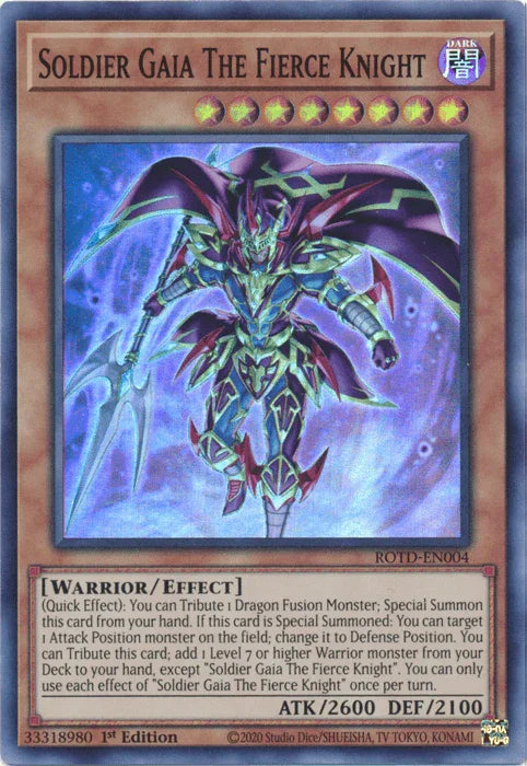 Soldier Gaia The Fierce Knight [ROTD-EN004] Super Rare