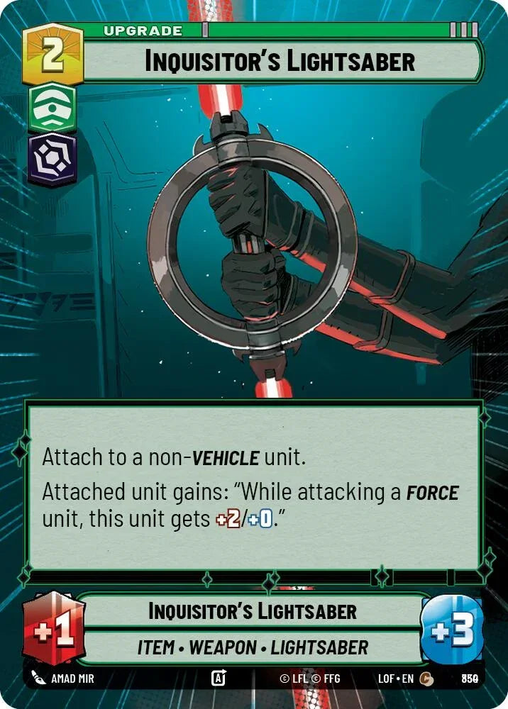 Inquisitor's Lightsaber (830) (Hyperspace Foil) (830) [Legends of the Force]