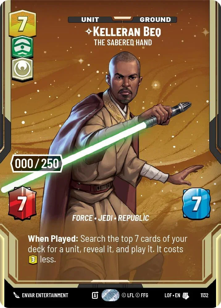 Kelleran Beq (1132) - The Sabered Hand (Serialized) (1132) [Legends of the Force]