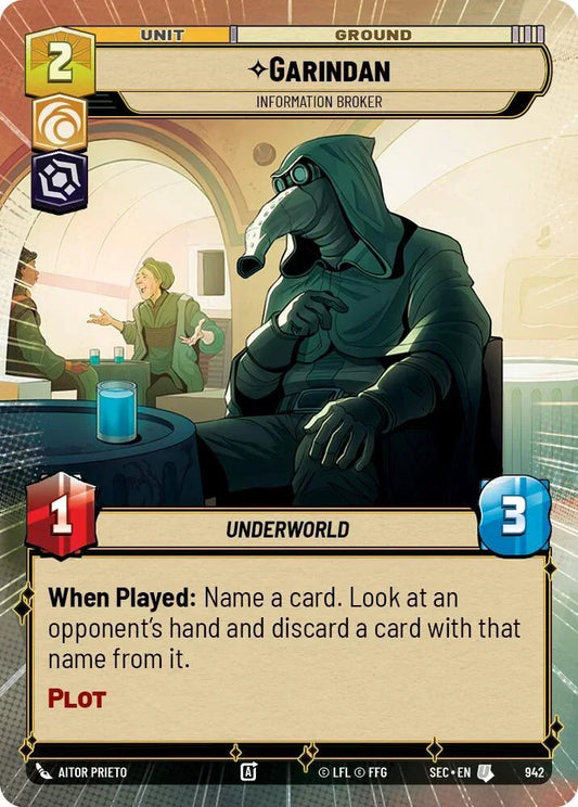 Garindan - Information Broker (Hyperspace Foil) (942) (942) [Secrets of Power]