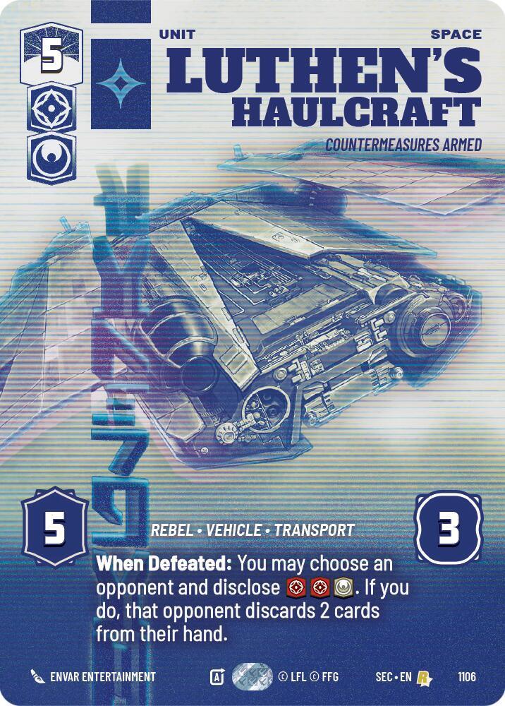 Luthen's Haulcraft - Countermeasures Armed (Prestige Foil) (1106) (1106) [Secrets of Power]