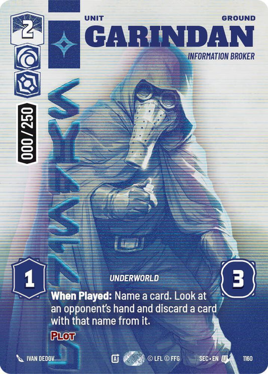 Garindan - Information Broker (Serialized) (1160) (1160) [Secrets of Power]