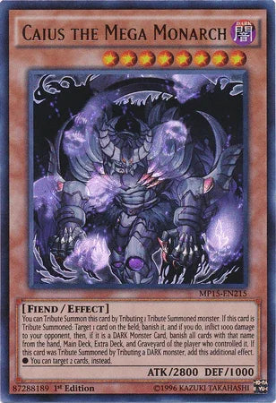 Caius the Mega Monarch [MP15-EN215] Ultra Rare