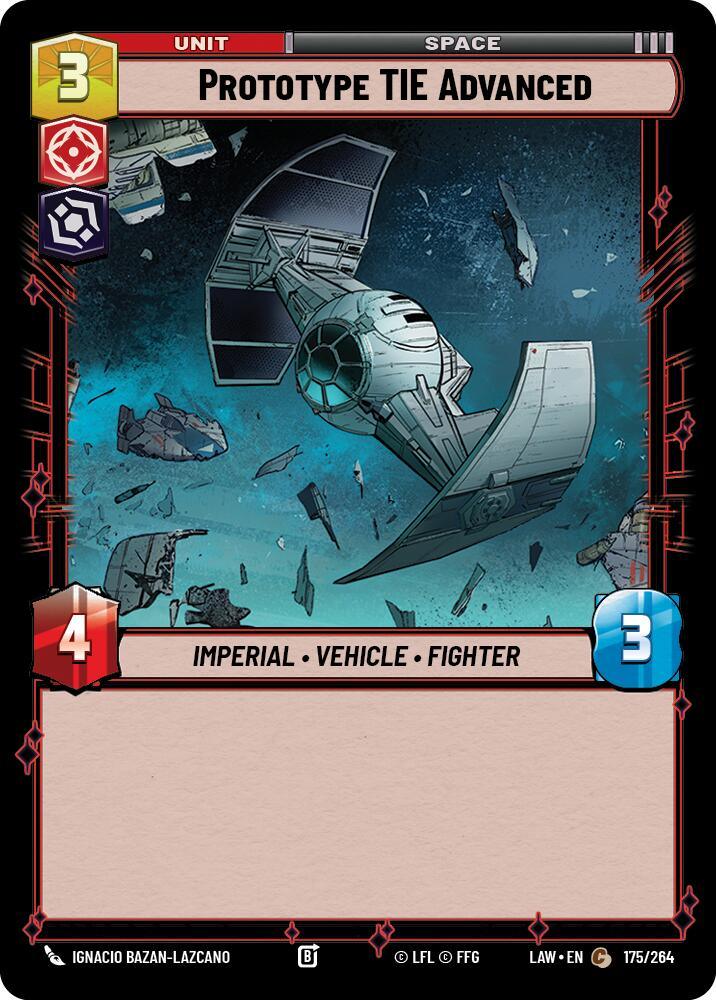Prototype TIE Advanced (175/264) (175/264) [A Lawless Time]