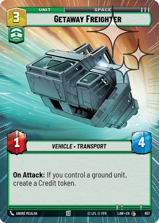 Getaway Freighter (419) (Hyperspace Foil) (419) [A Lawless Time]