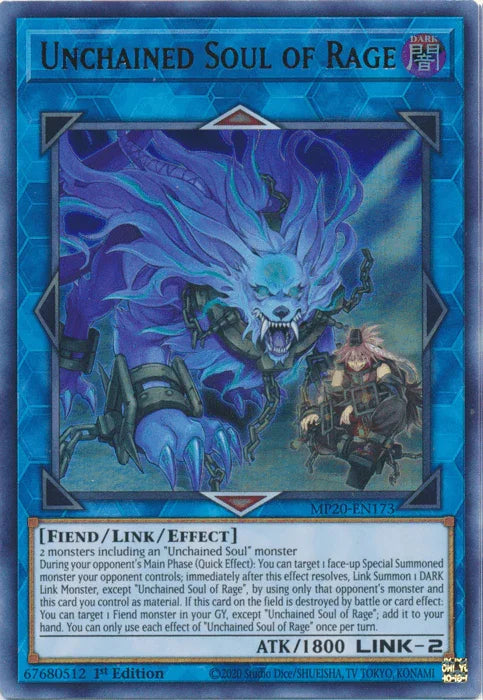 Unchained Soul of Rage [MP20-EN173] Ultra Rare