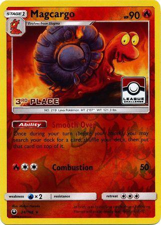 Magcargo (24/168) (League Promo 3rd Place) [Sun & Moon: Celestial Storm]
