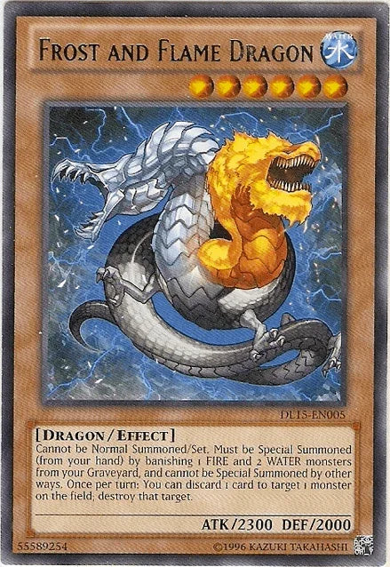 Frost and Flame Dragon (Green) [DL15-EN005] Rare