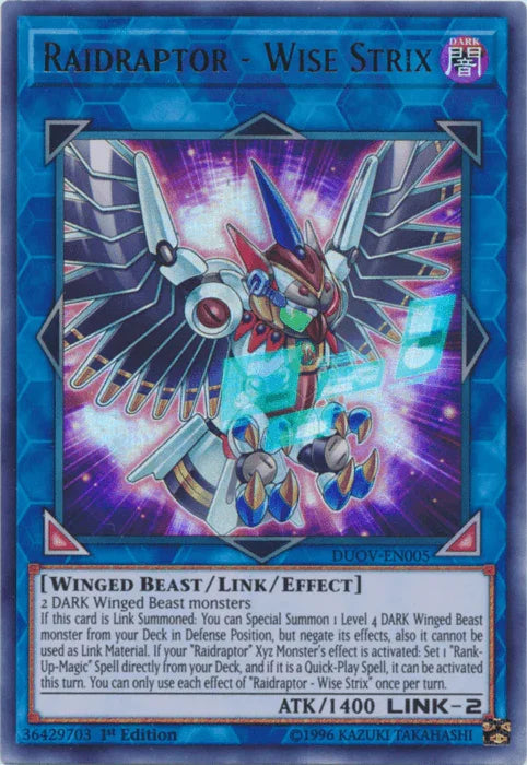 Raidraptor - Wise Strix [DUOV-EN005] Ultra Rare