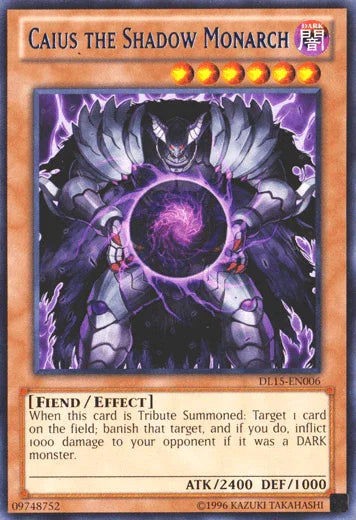 Caius the Shadow Monarch (Blue) [DL15-EN006] Rare
