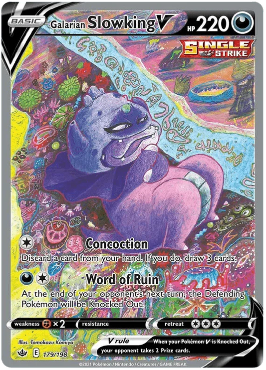 Galarian Slowking V (179/198) [Sword & Shield: Chilling Reign]