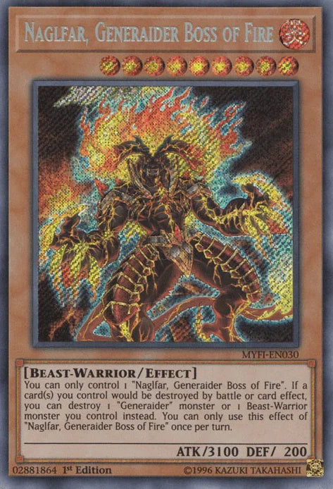 Naglfar, Generaider Boss of Fire [MYFI-EN030] Secret Rare