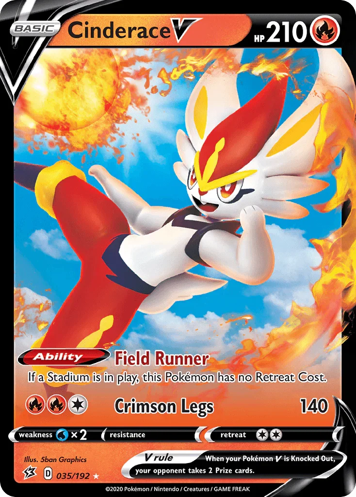 Cinderace V (035/192) [Sword & Shield: Rebel Clash]