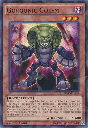 Gorgonic Golem [BP03-EN110] Shatterfoil Rare