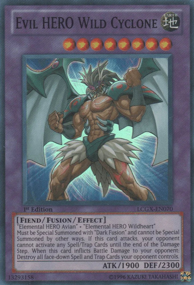 Evil HERO Wild Cyclone [LCGX-EN070] Super Rare