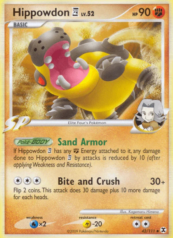 Hippowdon (42/111) [Platinum: Rising Rivals]