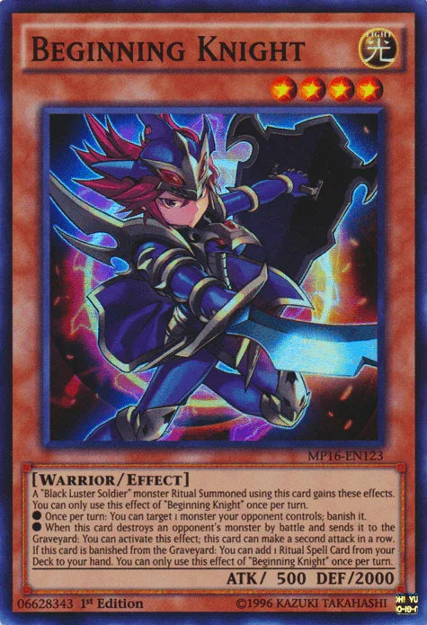 Beginning Knight [MP16-EN123] Super Rare