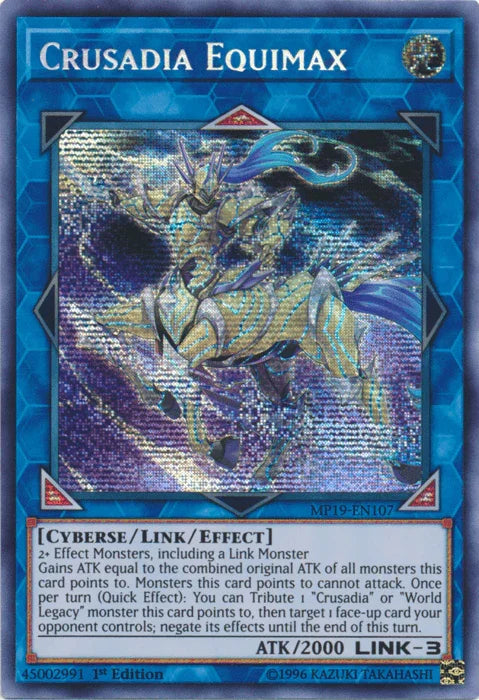 Crusadia Equimax [MP19-EN107] Prismatic Secret Rare
