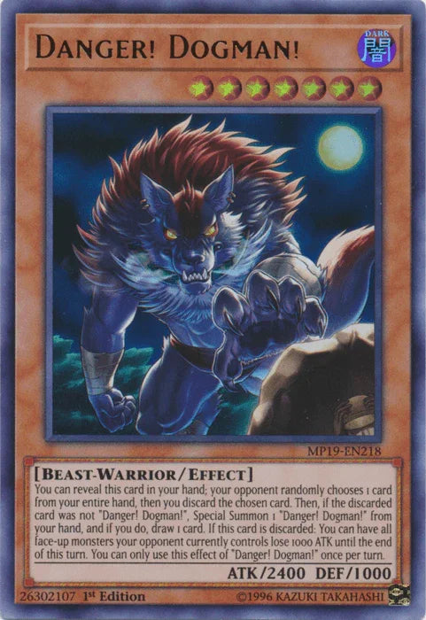 Danger! Dogman! [MP19-EN218] Ultra Rare