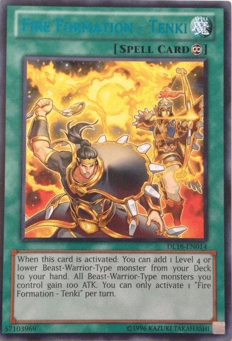 Fire Formation - Tenki (Blue) [DL18-EN014] Rare