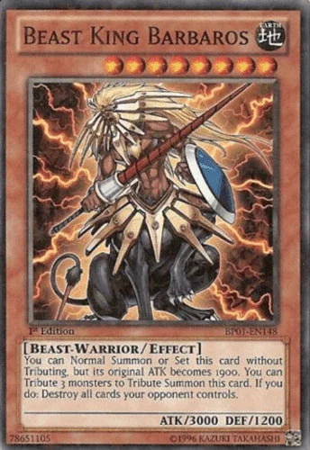 Beast King Barbaros [BP01-EN148] Starfoil Rare