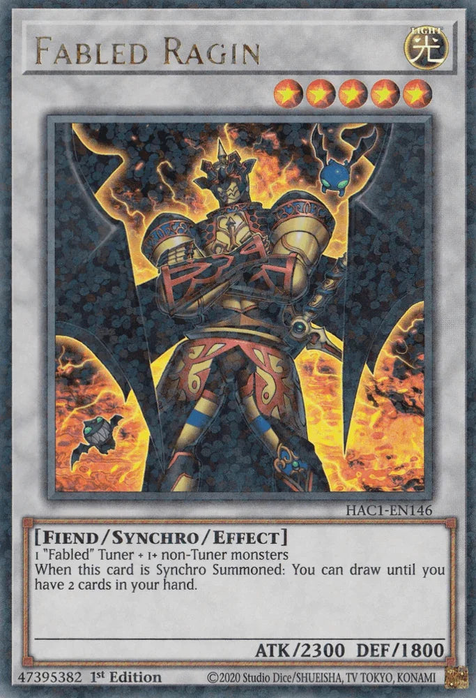 Fabled Ragin (Duel Terminal) [HAC1-EN146] Parallel Rare