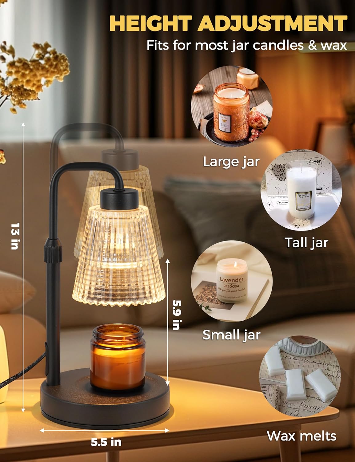 Flame-Free Candle Warmer Lamp